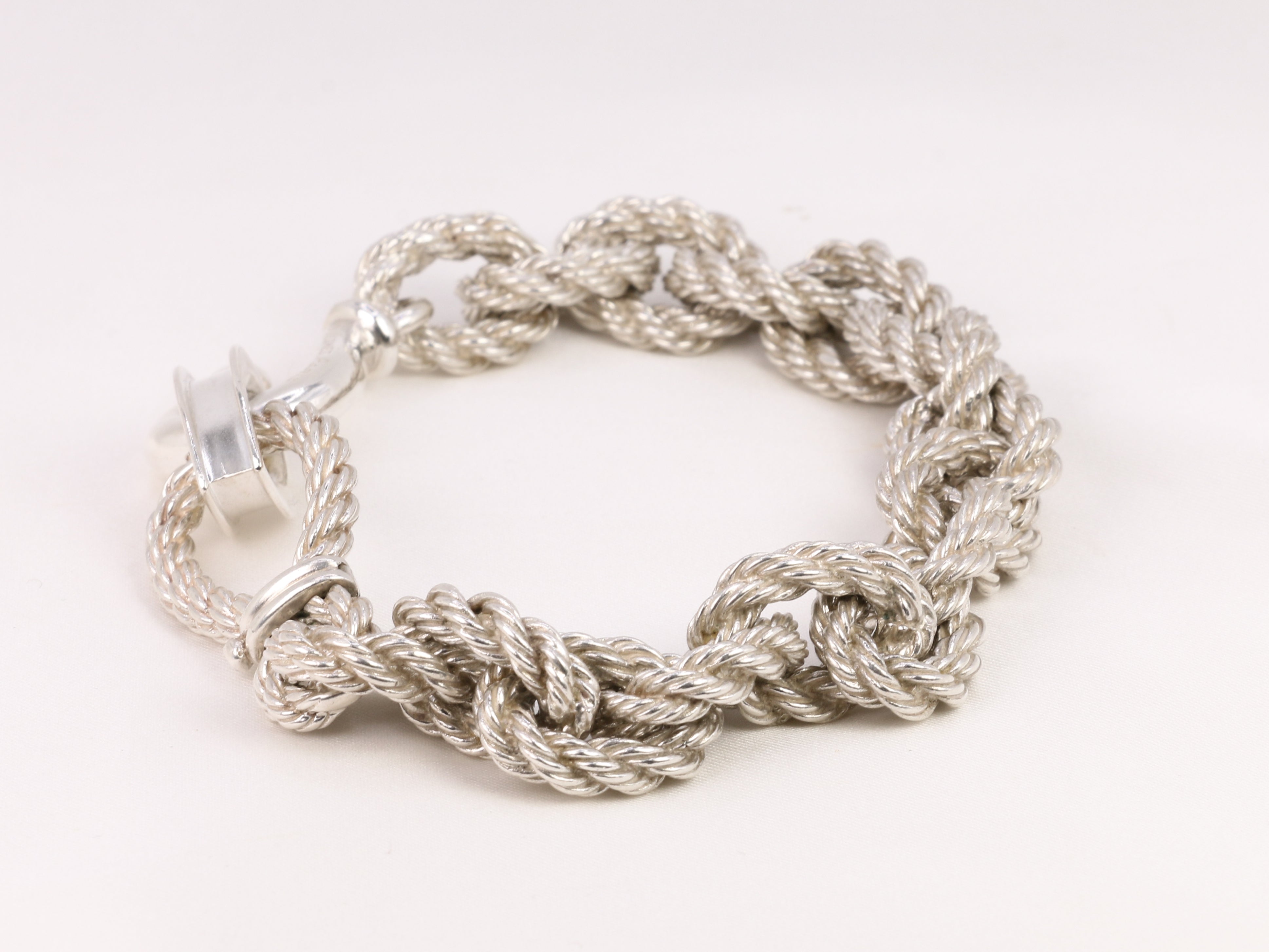 Vintage Hermès bracelet in silver by Gaëtan de Percin