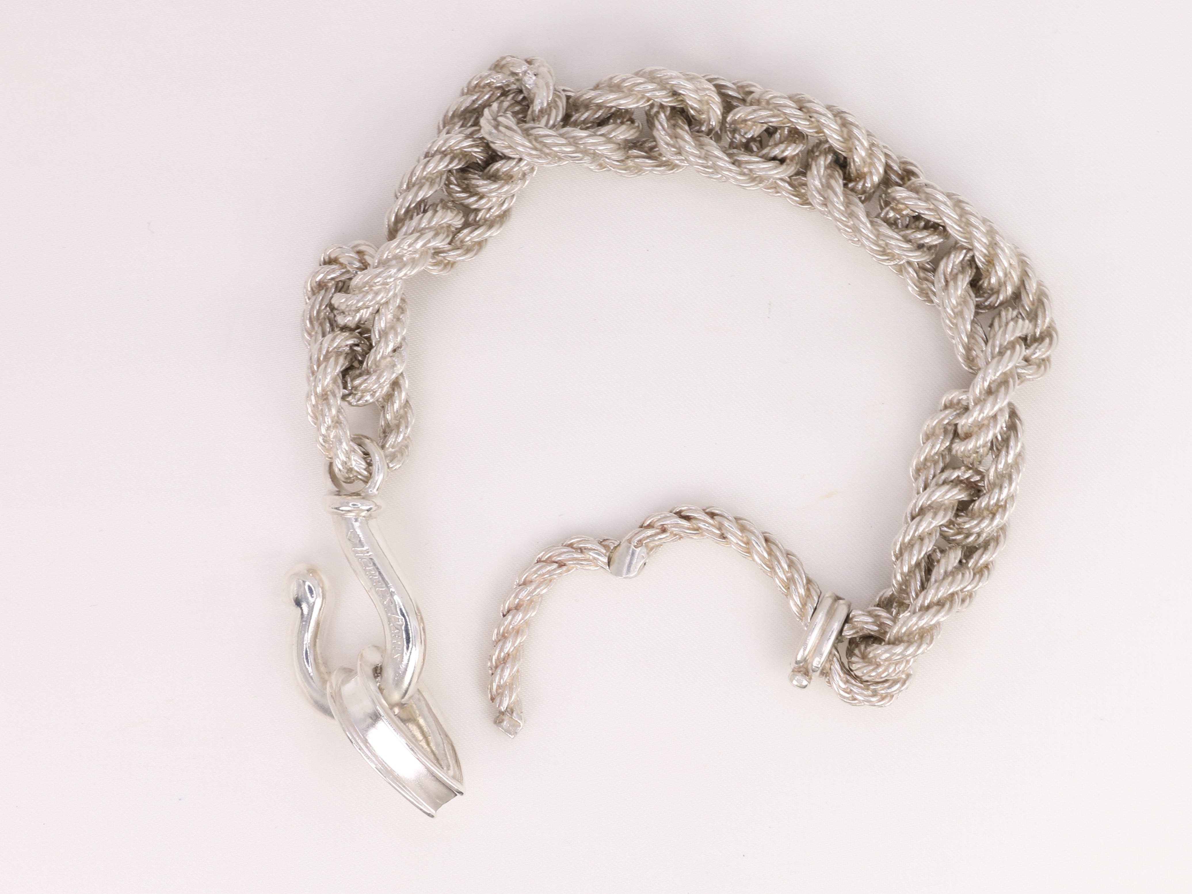 Vintage Hermès bracelet in silver by Gaëtan de Percin