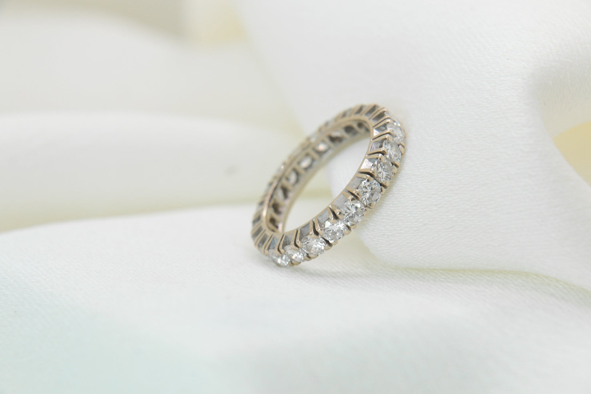 Vintage American Gold and Diamond Wedding Ring