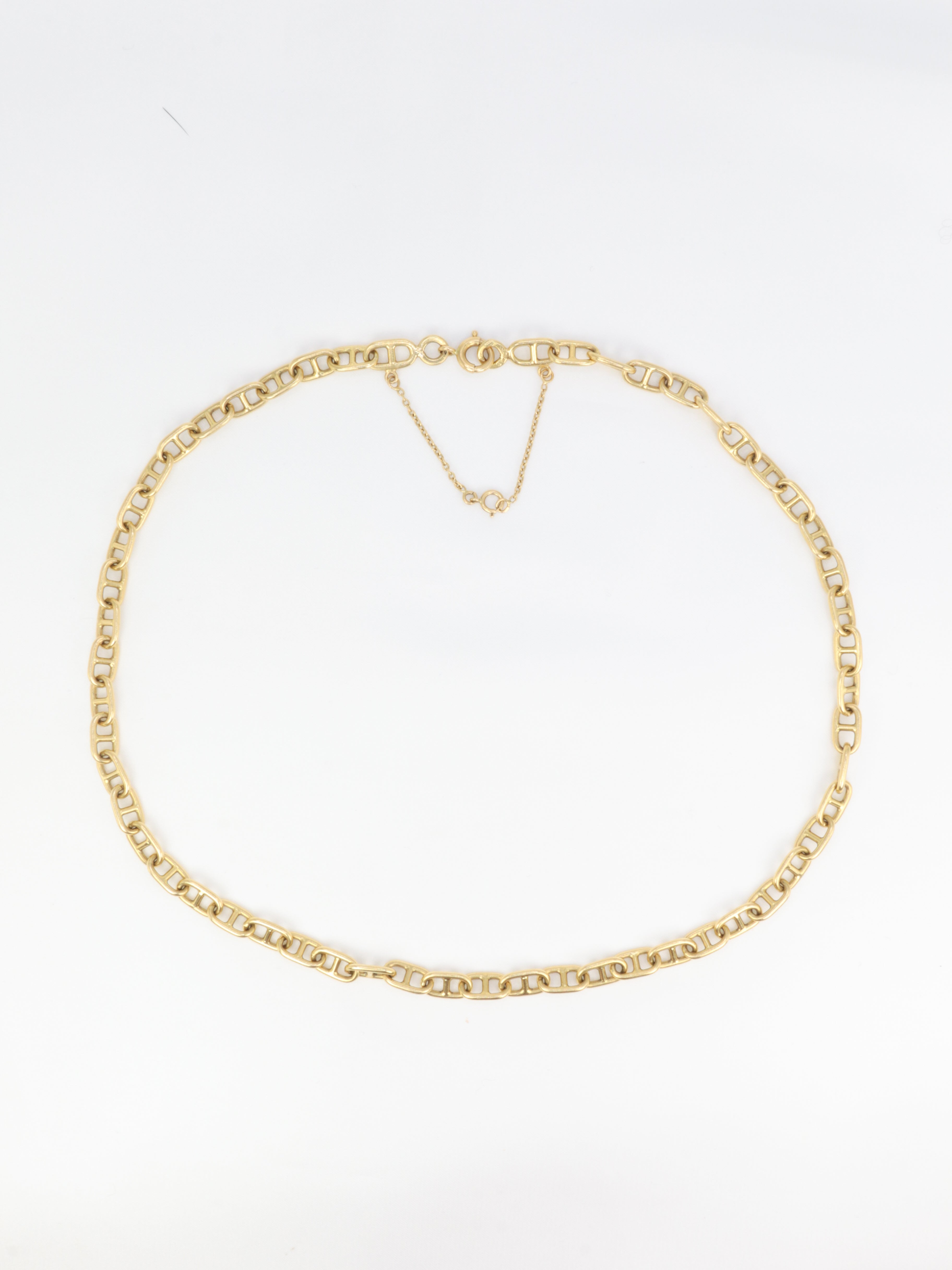 Collier Cartier vintage, chaîne en or jaune et maille chaîne d’ancre